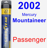 Passenger Wiper Blade for 2002 Mercury Mountaineer - Assurance