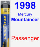 Passenger Wiper Blade for 1998 Mercury Mountaineer - Assurance