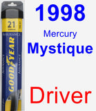 Driver Wiper Blade for 1998 Mercury Mystique - Assurance