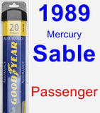 Passenger Wiper Blade for 1989 Mercury Sable - Assurance