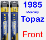 Front Wiper Blade Pack for 1985 Mercury Topaz - Assurance