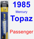 Passenger Wiper Blade for 1985 Mercury Topaz - Assurance