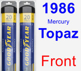 Front Wiper Blade Pack for 1986 Mercury Topaz - Assurance