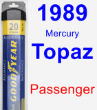 Passenger Wiper Blade for 1989 Mercury Topaz - Assurance