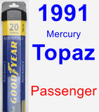 Passenger Wiper Blade for 1991 Mercury Topaz - Assurance