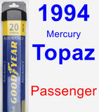 Passenger Wiper Blade for 1994 Mercury Topaz - Assurance