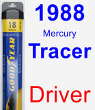 Driver Wiper Blade for 1988 Mercury Tracer - Assurance