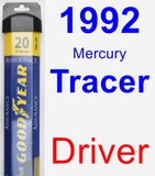 Driver Wiper Blade for 1992 Mercury Tracer - Assurance