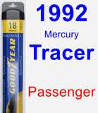 Passenger Wiper Blade for 1992 Mercury Tracer - Assurance