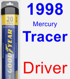 Driver Wiper Blade for 1998 Mercury Tracer - Assurance