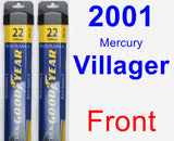 Front Wiper Blade Pack for 2001 Mercury Villager - Assurance