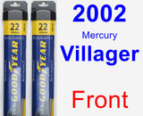 Front Wiper Blade Pack for 2002 Mercury Villager - Assurance