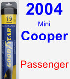 Passenger Wiper Blade for 2004 Mini Cooper - Assurance