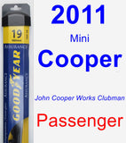 Passenger Wiper Blade for 2011 Mini Cooper - Assurance