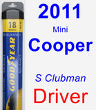 Driver Wiper Blade for 2011 Mini Cooper - Assurance