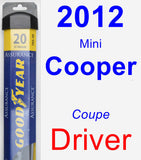 Driver Wiper Blade for 2012 Mini Cooper - Assurance