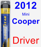 Driver Wiper Blade for 2012 Mini Cooper - Assurance