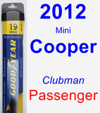 Passenger Wiper Blade for 2012 Mini Cooper - Assurance