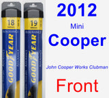 Front Wiper Blade Pack for 2012 Mini Cooper - Assurance