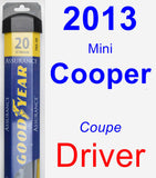 Driver Wiper Blade for 2013 Mini Cooper - Assurance