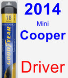 Driver Wiper Blade for 2014 Mini Cooper - Assurance