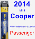 Passenger Wiper Blade for 2014 Mini Cooper - Assurance