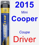 Driver Wiper Blade for 2015 Mini Cooper - Assurance