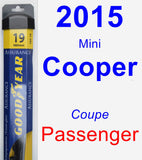 Passenger Wiper Blade for 2015 Mini Cooper - Assurance