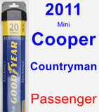 Passenger Wiper Blade for 2011 Mini Cooper Countryman - Assurance