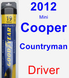 Driver Wiper Blade for 2012 Mini Cooper Countryman - Assurance