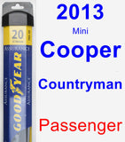 Passenger Wiper Blade for 2013 Mini Cooper Countryman - Assurance