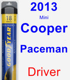 Driver Wiper Blade for 2013 Mini Cooper Paceman - Assurance