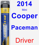 Driver Wiper Blade for 2014 Mini Cooper Paceman - Assurance