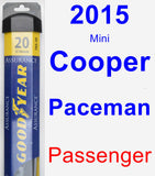 Passenger Wiper Blade for 2015 Mini Cooper Paceman - Assurance