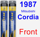 Front Wiper Blade Pack for 1987 Mitsubishi Cordia - Assurance