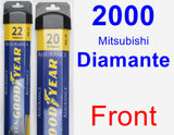 Front Wiper Blade Pack for 2000 Mitsubishi Diamante - Assurance