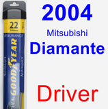 Driver Wiper Blade for 2004 Mitsubishi Diamante - Assurance