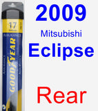 Rear Wiper Blade for 2009 Mitsubishi Eclipse - Assurance