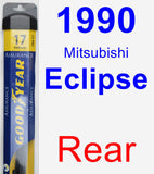 Rear Wiper Blade for 1990 Mitsubishi Eclipse - Assurance