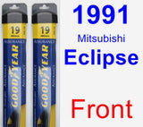 Front Wiper Blade Pack for 1991 Mitsubishi Eclipse - Assurance