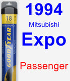 Passenger Wiper Blade for 1994 Mitsubishi Expo - Assurance