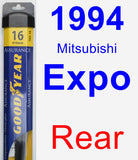 Rear Wiper Blade for 1994 Mitsubishi Expo - Assurance