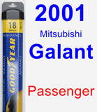 Passenger Wiper Blade for 2001 Mitsubishi Galant - Assurance