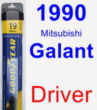 Driver Wiper Blade for 1990 Mitsubishi Galant - Assurance