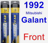 Front Wiper Blade Pack for 1992 Mitsubishi Galant - Assurance