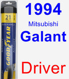 Driver Wiper Blade for 1994 Mitsubishi Galant - Assurance