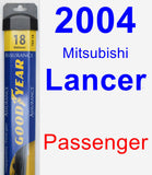 Passenger Wiper Blade for 2004 Mitsubishi Lancer - Assurance