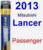 Passenger Wiper Blade for 2013 Mitsubishi Lancer - Assurance