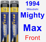 Front Wiper Blade Pack for 1994 Mitsubishi Mighty Max - Assurance