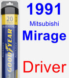 Driver Wiper Blade for 1991 Mitsubishi Mirage - Assurance